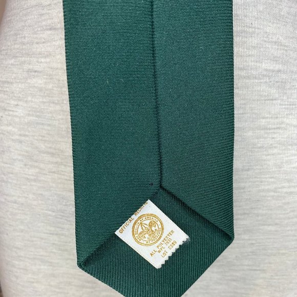 Two Vintage BSA Ties - Boy Scouts of America Official Green  * Vintage Official Boy Scouts of America Necktie